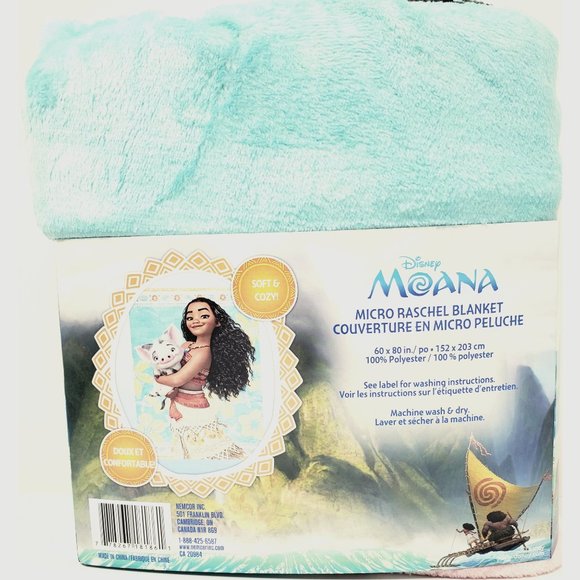 Disney Bedding Disney Moana Plush Baby Raschel Throw 6 X 80 Poshmark